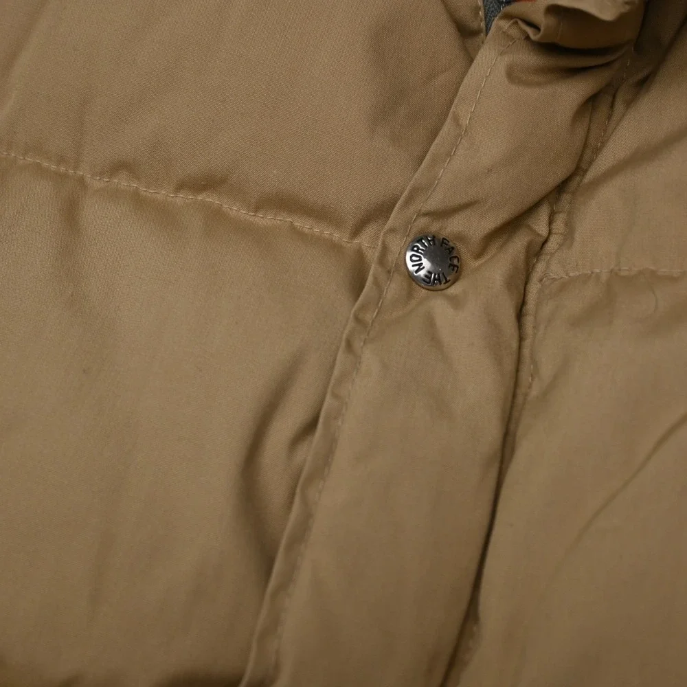 Vtg North Face‎ Down Mens Sierra Puffer Jacket Coat Khaki Beige Large L USA Made
